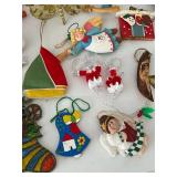 Vintage Mixed Lot Christmas Ornaments, Decor & Icicles Mixed Lot