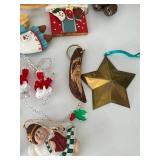Vintage Mixed Lot Christmas Ornaments, Decor & Icicles Mixed Lot