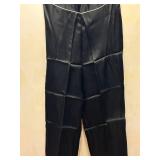 Antique Black Silk TANG Embroidered Dragon Two-Piece Silk Outfit