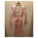 Vintage Sun Bros & Co Pink Silk Kimono Tang Pajama Set