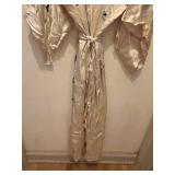 Antique Embroidered Silk Kimono Robe