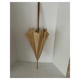 Antique Eyelet Decorative Parasol With Wooden Handle