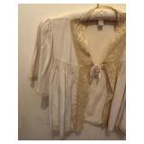 Lace Trim Cardigan Style Top