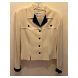 Vintage Albert Nipon Cream Jacket Size 6