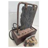 Tabletop Stone Water Fountain With River Rock Base