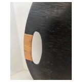 Mid Century Wood Tray & Hand Carved Wood Goblet