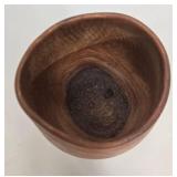 Mid Century Wood Tray & Hand Carved Wood Goblet