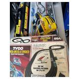 TYCO Large Racing Lot (2) Super Over & Under & (1) Super Sound Plus Extras