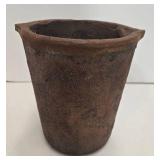 Vintage Unglazed Foundry Crucible or Melting Pot