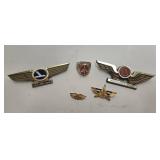 Vintage Aviation Pilot Wings & Airline Pins Mixed Lot