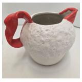 Vintage Bartlett Collins Christmas Holly Cookie Jar & Snowball Pitcher Mixed Lot