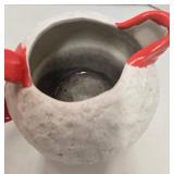 Vintage Bartlett Collins Christmas Holly Cookie Jar & Snowball Pitcher Mixed Lot