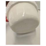 Vintage Bartlett Collins Christmas Holly Cookie Jar & Snowball Pitcher Mixed Lot