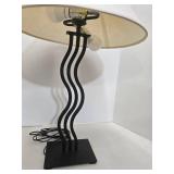Vintage 1980s Memphis Squiggle Table Lamps Set of 2
