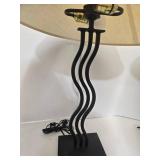 Vintage 1980s Memphis Squiggle Table Lamps Set of 2