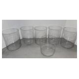 8 Glass Cylinder Vase Set - Use for Event Centerpieces
