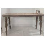 Vintage Cornwall Wood Cribbage Board Game Table Bench