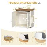 Hzuaneri Cat Litter Box Enclosure CB85414X