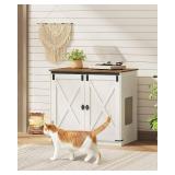 Hzuaneri Cat Litter Box Enclosure CB85414X