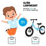 bicystar 14' Toddler Balance Bike, Blue