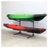 Teal Freestanding Kayak Rack   2 Kayaks