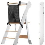 COSYLAND Foldable Toddler Kitchen Stool Helper