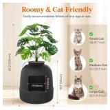 Lifewit Cat Litter Box with Filter, Black