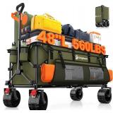 Green 48' Folding Wagon, 560lb, All-Terrain
