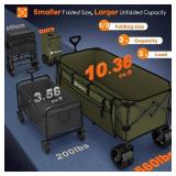 Green 48' Folding Wagon, 560lb, All-Terrain