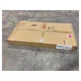 39.7' Outdoor Bench with Armrests, Black