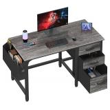 Lufeiya Desk with File Drawers, 47' Gray