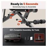 YOLEO Adjustable Weight Bench, 84 inclines