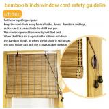 XIUXIU Bamboo Roller Shades G32 74' H, G