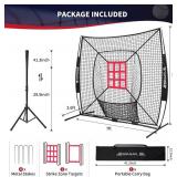 BAGAIL 7x7 ft Baseball/Softball Net with Tee