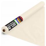 Exquisite Ivory Plastic Table Cover 40' x 300'