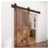 Winsun 6ft Sliding Barn Door Kit, Black
