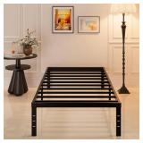 Maenizi Twin Platform Bed Frame, 14' Black