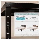 Maenizi Twin Platform Bed Frame, 14' Black