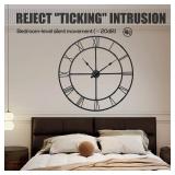 39.5' Silent Metal Wall Clock, Roman.