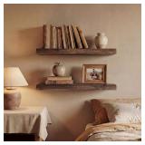 24' Live Edge Shelves (2), Elm Wood, FSC