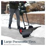 Best Choice 36in Snow Pusher w/ Wheels