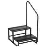 RV Steps with Handrail - 2 Steps Stairs