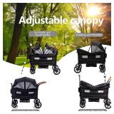 2-Kid Wagon Stroller with 5-Point Harness