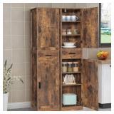 usikey 67' Tall Storage Cabinet with Shelves
