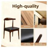 Solid Wood Dining Chairs Set of 2 - Walnut