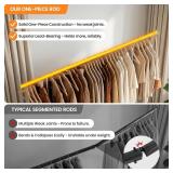 Rolling Clothes Rack, 2 Shelves, Silver