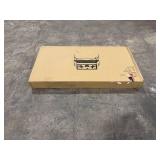 39.7' Outdoor Bench with Armrests, Black