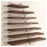 24' Live Edge Shelves (2), Elm Wood, FSC