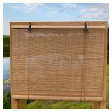 XIUXIU Bamboo Roller Shades 48' H