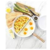 Good Cook 12' Ceramic Skillet (Blue/White)